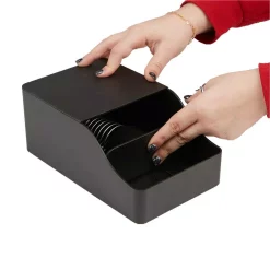 Coffee Makers Mind Reader Coffee/Condiment Organizer With Drawer For 36 K-Cups & Sleeve Dispenser, Black -BergHOFF Shop mind reader coffee accessories sledcad26 blk 44 1000