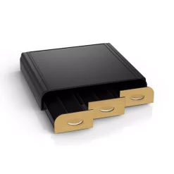 Coffee Makers Mind Reader Anchor 36-Capacity Black K-Cup Storage Drawer With Wood Veneer -BergHOFF Shop mind reader coffee accessories tray6 brn fa 1000