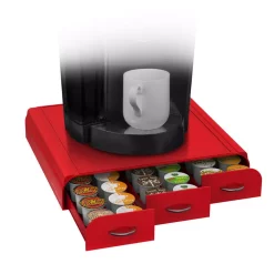 Coffee Makers Mind Reader Anchor 36-Capacity Red K-Cup Storage Drawer -BergHOFF Shop mind reader coffee accessories tray6 red 76 1000