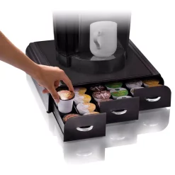 Coffee Makers Mind Reader Anchor 36-Capacity Black K-Cup Storage Drawer -BergHOFF Shop mind reader coffee accessories try01 blk 76 1000
