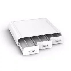 Coffee Makers Mind Reader Anchor 36-Capacity White K-Cup Storage Drawer -BergHOFF Shop mind reader coffee accessories try01 wht fa 1000