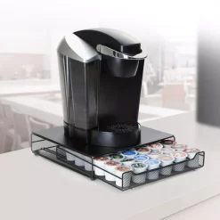 Coffee Makers Mind Reader Bam 36-Capacity Metal Mesh Coffee Pod Drawer In Black -BergHOFF Shop mind reader coffee accessories trymesh blk fa 1000