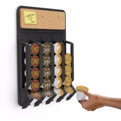 Coffee Makers Mind Reader Mounty 20-Capacity Wall Mounted Black K-Cup Dispenser -BergHOFF Shop mind reader coffee accessories wmnt blk 76 1000