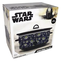 Cookers Uncanny Brands Star Wars The Mandalorian 7 Qt Navy Blue Slow Cooker -BergHOFF Shop navy blue uncanny brands slow cookers sc srw man1 1f 1000