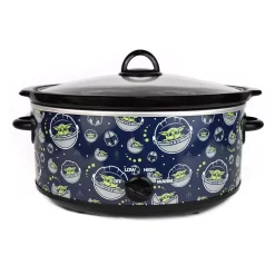 Cookers Uncanny Brands Star Wars The Mandalorian 7 Qt Navy Blue Slow Cooker -BergHOFF Shop navy blue uncanny brands slow cookers sc srw man1 31 1000