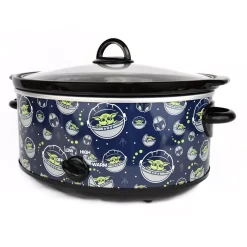 Cookers Uncanny Brands Star Wars The Mandalorian 7 Qt Navy Blue Slow Cooker -BergHOFF Shop navy blue uncanny brands slow cookers sc srw man1 4f 1000