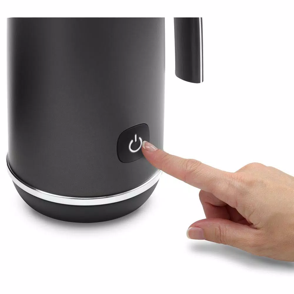 Coffee Makers DeLonghi 8.8 Oz. Matte Black Metal Electric Milk Frother With Non-Stick Interior 3 Coffee Makers DeLonghi 8.8 Oz. Matte Black Metal Electric Milk Frother With Non-Stick Interior - Image 3