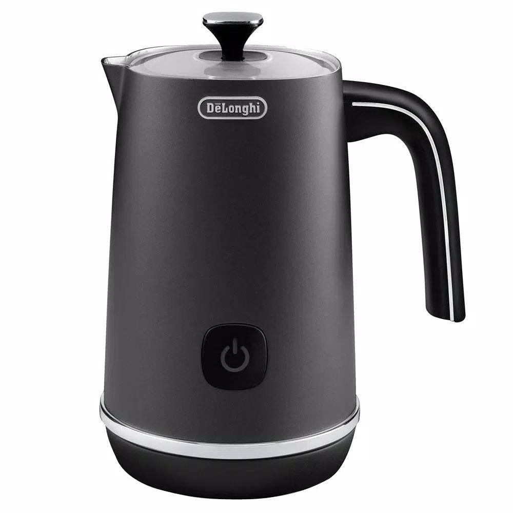 Coffee Makers DeLonghi 8.8 Oz. Matte Black Metal Electric Milk Frother With Non-Stick Interior 1 Coffee Makers DeLonghi 8.8 Oz. Matte Black Metal Electric Milk Frother With Non-Stick Interior