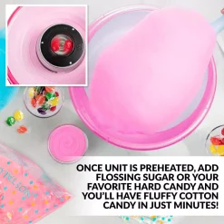 Dessert Makers Nostalgia Vintage Pink Cotton Candy Maker With 2 Cotton Candy Cones 15 Dessert Makers Nostalgia Vintage Pink Cotton Candy Maker With 2 Cotton Candy Cones -BergHOFF Shop pink nostalgia cotton candy machines pcm325wp 31 1000