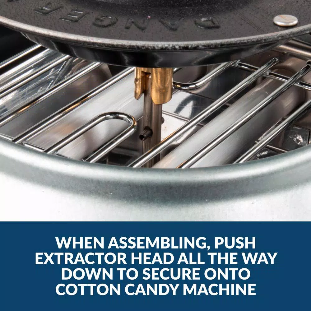 Dessert Makers Nostalgia Vintage Pink Cotton Candy Maker With 2 Cotton Candy Cones 7 Dessert Makers Nostalgia Vintage Pink Cotton Candy Maker With 2 Cotton Candy Cones - Image 7