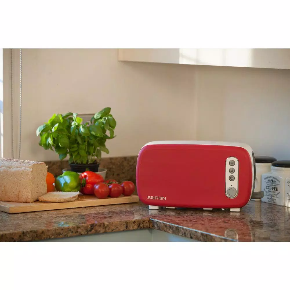 Toasters BergHOFF Seren 2-Slice Red Long Slot Toaster 5 Toasters BergHOFF Seren 2-Slice Red Long Slot Toaster - Image 5