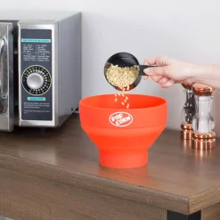 Popcorn Machines Chef Buddy 80 Oz. Red Silicone Microwave Popcorn Popper Bowl -BergHOFF Shop red chef buddy popcorn machines w030090 44 1000