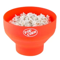 Popcorn Machines Chef Buddy 80 Oz. Red Silicone Microwave Popcorn Popper Bowl -BergHOFF Shop red chef buddy popcorn machines w030090 4f 1000