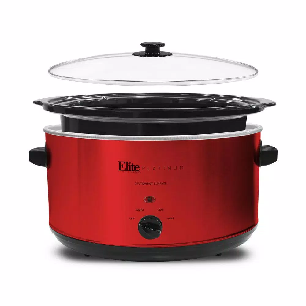 Cookers Elite Platinum 8.5 Qt. Red Slow Cooker 1 Cookers Elite Platinum 8.5 Qt. Red Slow Cooker