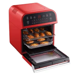 Toasters GoWISE USA 1600 W Red Rotisserie Oven And 12.7 Qt. Electric Air Fryer 6 Toasters GoWISE USA 1600 W Red Rotisserie Oven And 12.7 Qt. Electric Air Fryer -BergHOFF Shop red gowise usa toaster ovens gw44801 1f 1000