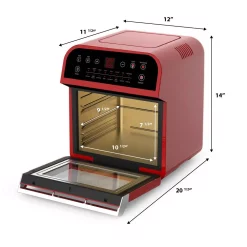 Toasters GoWISE USA 1600 W Red Rotisserie Oven And 12.7 Qt. Electric Air Fryer 7 Toasters GoWISE USA 1600 W Red Rotisserie Oven And 12.7 Qt. Electric Air Fryer -BergHOFF Shop red gowise usa toaster ovens gw44801 44 1000