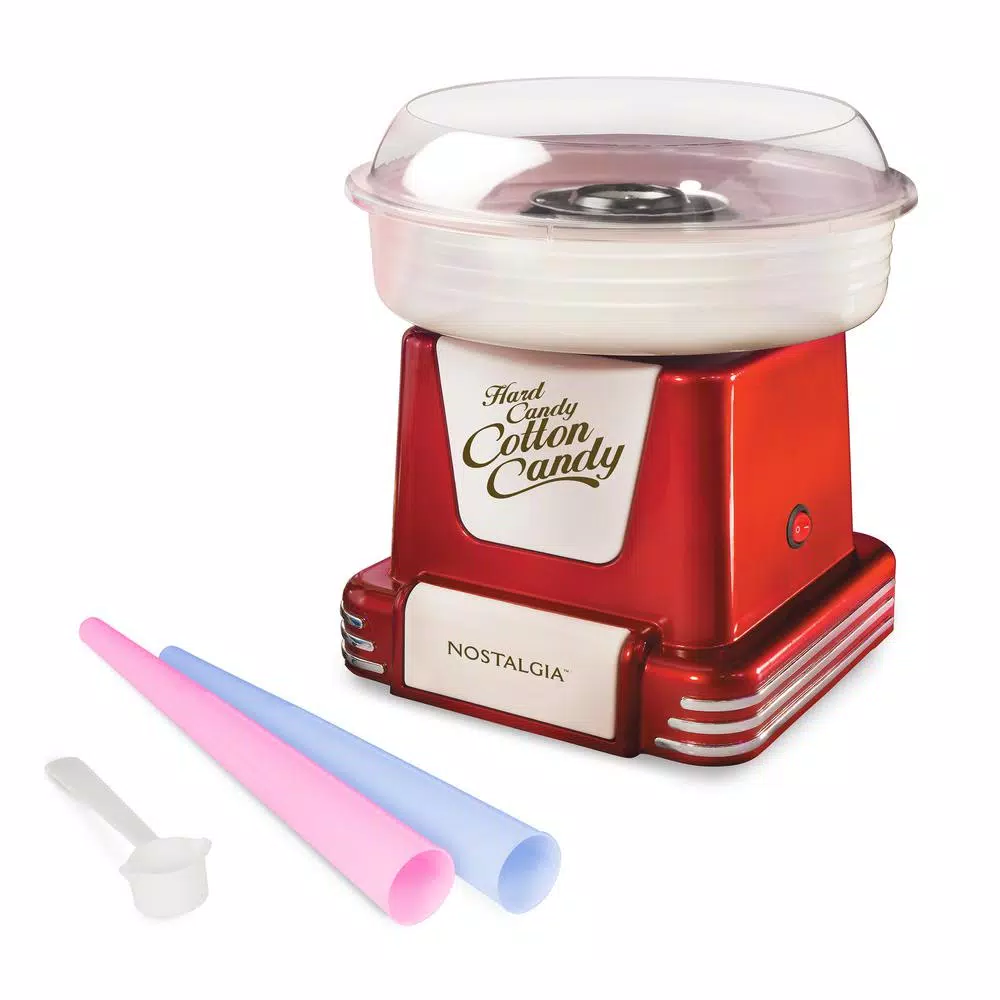 Dessert Makers Nostalgia Retro Red Hard And Sugar Free Cotton Candy Maker With Cotton Candy Cones 3 Dessert Makers Nostalgia Retro Red Hard And Sugar Free Cotton Candy Maker With Cotton Candy Cones - Image 3