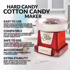 Dessert Makers Nostalgia Retro Red Hard And Sugar Free Cotton Candy Maker With Cotton Candy Cones 25 Dessert Makers Nostalgia Retro Red Hard And Sugar Free Cotton Candy Maker With Cotton Candy Cones -BergHOFF Shop red nostalgia cotton candy machines pcm 805retrored 44 1000