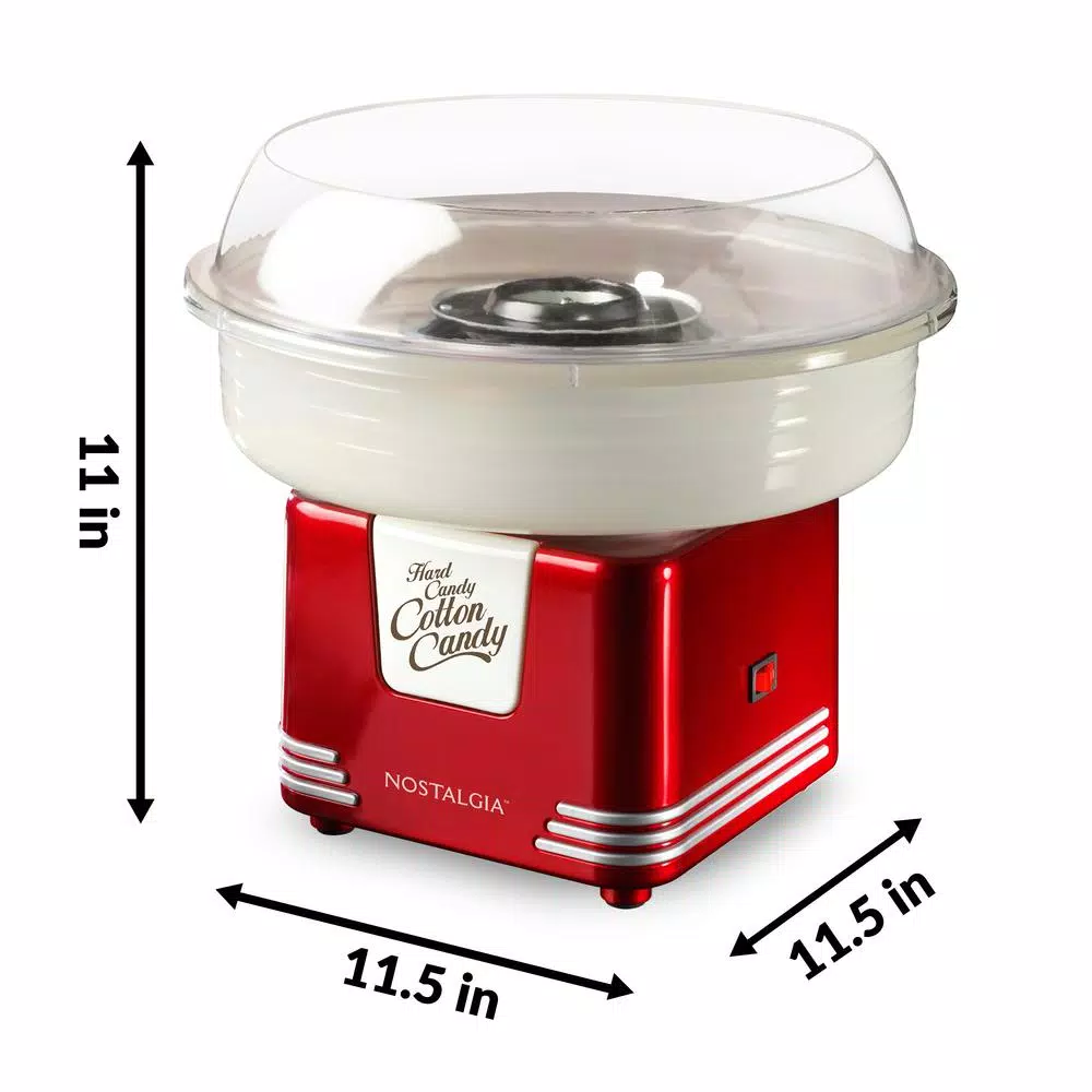 Dessert Makers Nostalgia Retro Red Hard And Sugar Free Cotton Candy Maker With Cotton Candy Cones 2 Dessert Makers Nostalgia Retro Red Hard And Sugar Free Cotton Candy Maker With Cotton Candy Cones - Image 2