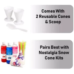 Dessert Makers Nostalgia Retro 300 Oz. Red Countertop Snow Cone Machine -BergHOFF Shop red nostalgia snow cone machines rsm 602 4f 1000