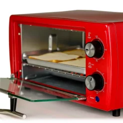Toasters Ovente 700-Watt 4-Slice Red Electric Toaster Oven With Timer Knob And Tempered Glass Door Cool-Touch Handle, Includes LED Light 6 Toasters Ovente 700-Watt 4-Slice Red Electric Toaster Oven With Timer Knob And Tempered Glass Door Cool-Touch Handle, Includes LED Light -BergHOFF Shop red ovente toaster ovens to6895r 4f 1000