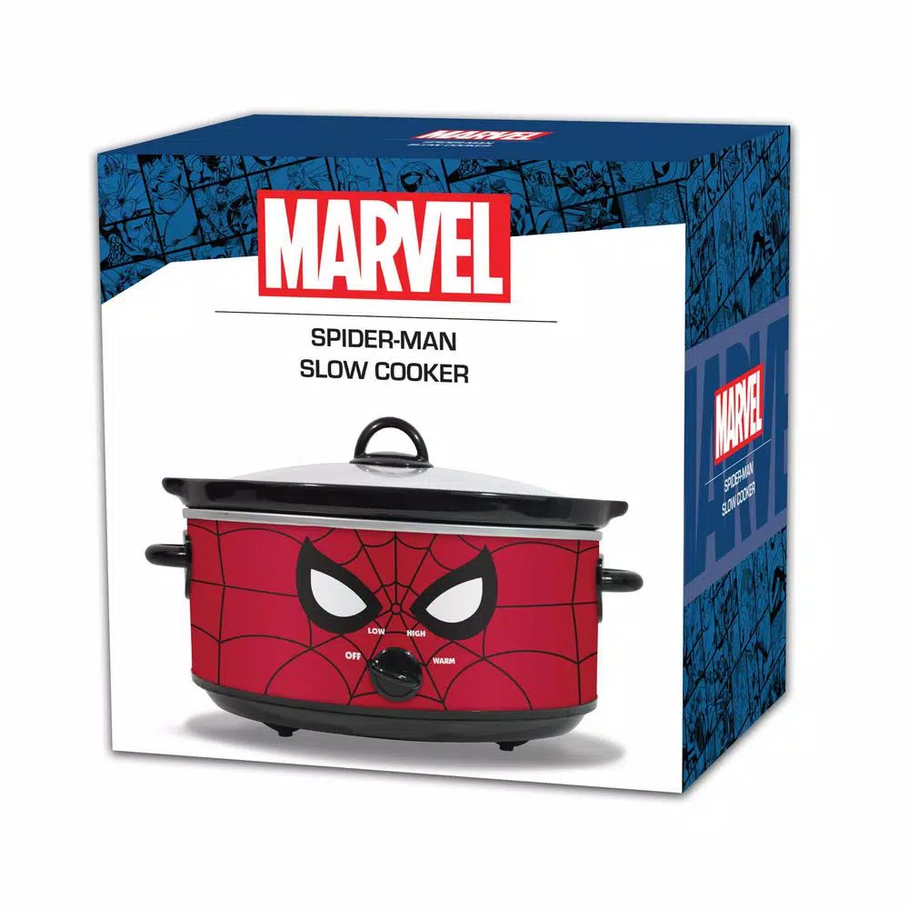 Cookers Uncanny Brands Marvel Spider-Man 7qt. Red Slow Cooker 5 Cookers Uncanny Brands Marvel Spider-Man 7qt. Red Slow Cooker - Image 5