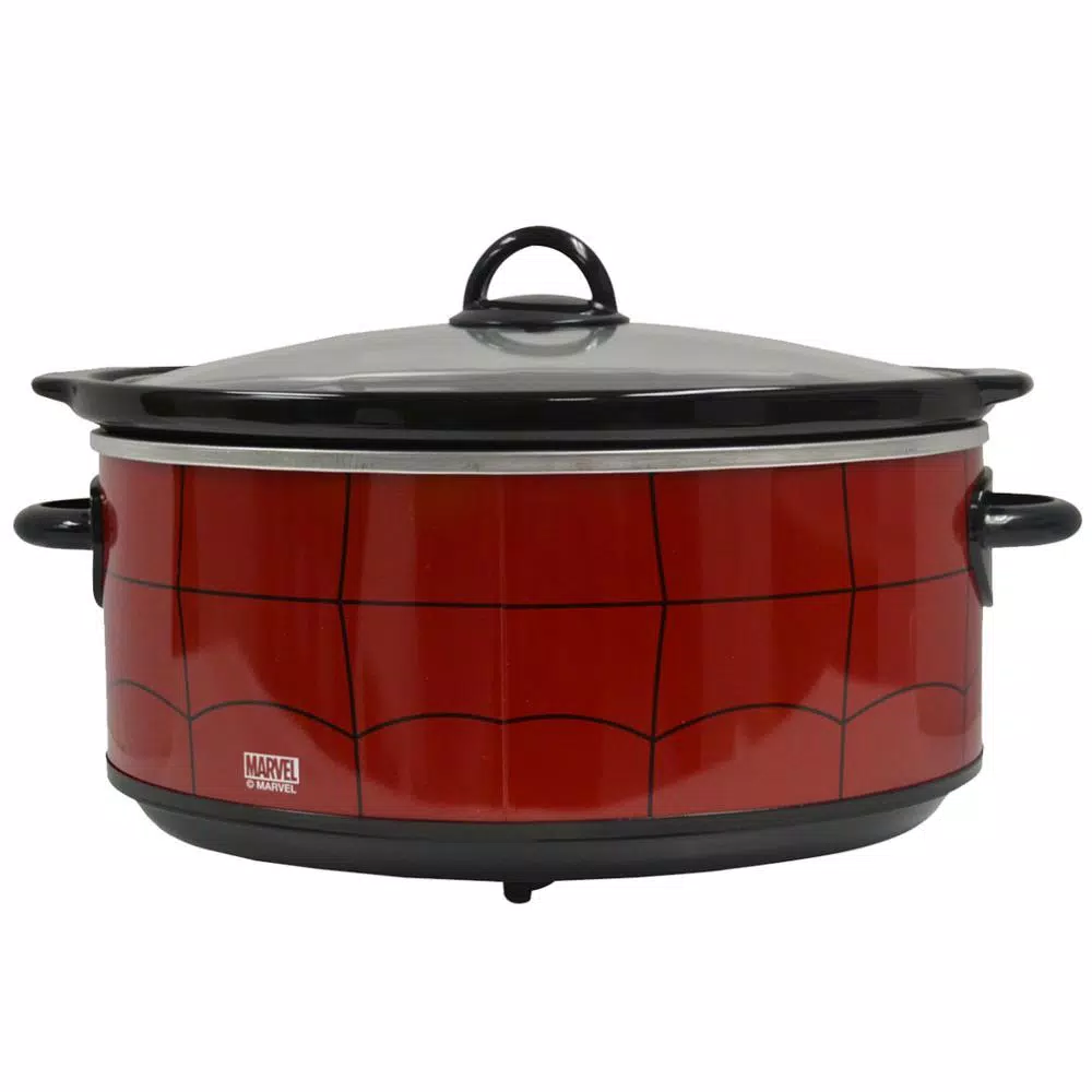 Cookers Uncanny Brands Marvel Spider-Man 7qt. Red Slow Cooker 2 Cookers Uncanny Brands Marvel Spider-Man 7qt. Red Slow Cooker - Image 2