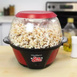 Popcorn Machines West Bend 6 Oz. Red Stir Crazy Electric Hot Oil Popcorn Popper Machine With Stirring Rod Large Lid With Improved Butter Melting -BergHOFF Shop red west bend popcorn machines 82707 44 1000