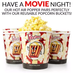 Popcorn Machines Nostalgia Old Fashioned 1040 W 12-Cup Red Hot Air Popcorn Maker With Measuring Cup -BergHOFF Shop red white nostalgia popcorn machines ofp521 fa 1000