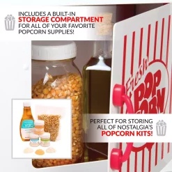 Popcorn Machines Nostalgia 380 W 2.5 Oz. Red Hot Air Popcorn Cart With Easy Mobility 10 Popcorn Machines Nostalgia 380 W 2.5 Oz. Red Hot Air Popcorn Cart With Easy Mobility -BergHOFF Shop red white nostalgia popcorn machines pc25rw 1f 1000