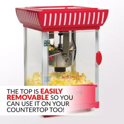 Popcorn Machines Nostalgia 380 W 2.5 Oz. Red Hot Air Popcorn Cart With Easy Mobility 11 Popcorn Machines Nostalgia 380 W 2.5 Oz. Red Hot Air Popcorn Cart With Easy Mobility -BergHOFF Shop red white nostalgia popcorn machines pc25rw 44 1000