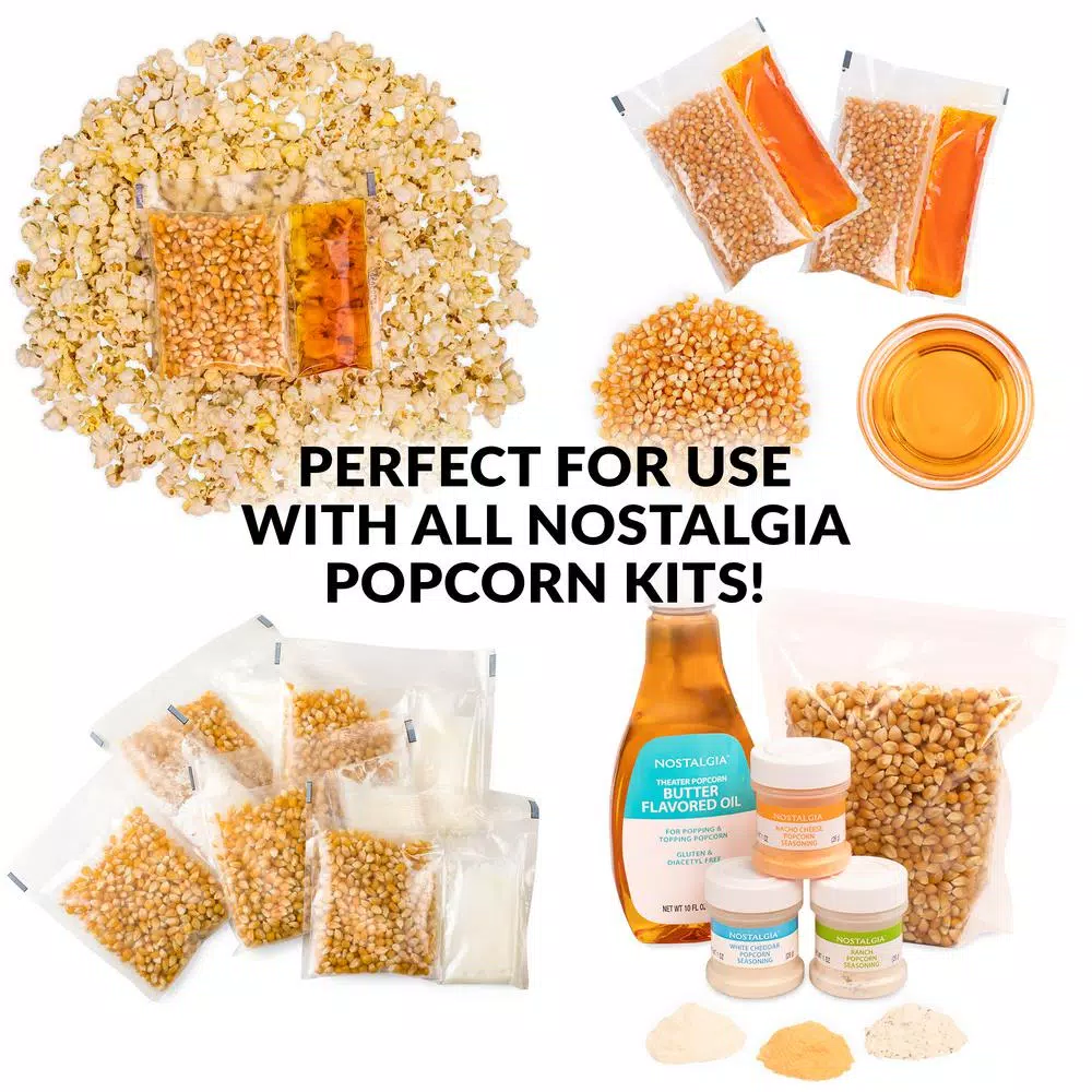 Popcorn Machines Nostalgia 380 W 2.5 Oz. Red Hot Air Popcorn Cart With Easy Mobility 6 Popcorn Machines Nostalgia 380 W 2.5 Oz. Red Hot Air Popcorn Cart With Easy Mobility - Image 6