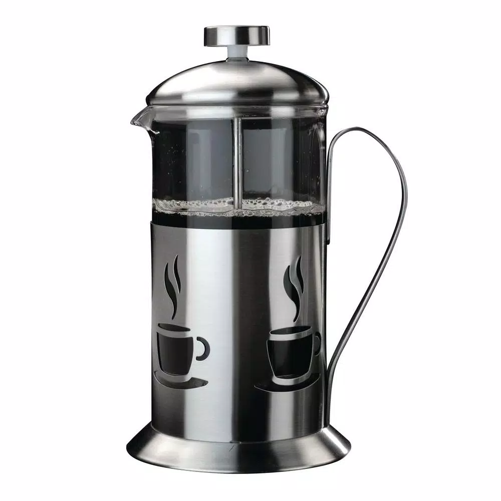 Coffee Makers BergHOFF CooknCo 2.5-Cup Stainless Steel And Glass French Press 1 Coffee Makers BergHOFF CooknCo 2.5-Cup Stainless Steel And Glass French Press
