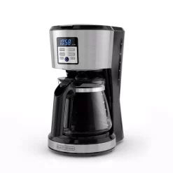 Coffee Makers BLACK+DECKER 12-Cup Silver Accents Programmable Coffeemaker With Vortex Technology