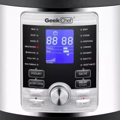 Cookers Boyel Living 6 Qt. Stainless Steel 17-in-1 Multi-Use Electric Pressure Cooker With Stainless Steel Inner Pot 15 Cookers Boyel Living 6 Qt. Stainless Steel 17-in-1 Multi-Use Electric Pressure Cooker With Stainless Steel Inner Pot -BergHOFF Shop silver boyel living electric pressure cookers gbk gp60d 76 1000
