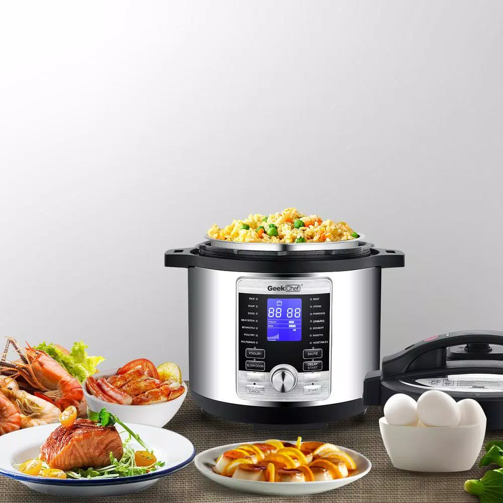 Cookers Boyel Living 6 Qt. Stainless Steel 17-in-1 Multi-Use Electric Pressure Cooker With Stainless Steel Inner Pot 2 Cookers Boyel Living 6 Qt. Stainless Steel 17-in-1 Multi-Use Electric Pressure Cooker With Stainless Steel Inner Pot - Image 2