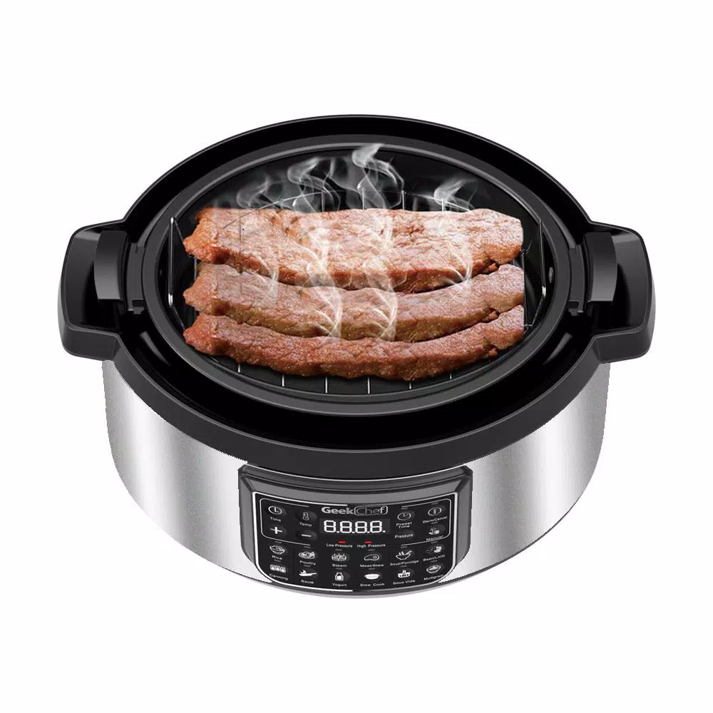 Cookers Boyel Living 8 Qt. Stainless Steel 12-in-1 Multiuse Programmable Electric Pressure Cooker With Non-Stick Pot And Cool-Touch Handles 5 Cookers Boyel Living 8 Qt. Stainless Steel 12-in-1 Multiuse Programmable Electric Pressure Cooker With Non-Stick Pot And Cool-Touch Handles - Image 5