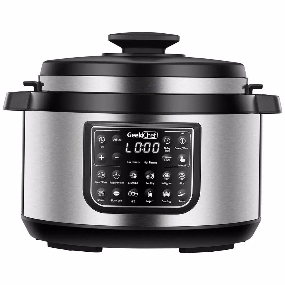 Cookers Boyel Living 8 Qt. Stainless Steel 12-in-1 Multiuse Programmable Electric Pressure Cooker With Non-Stick Pot And Cool-Touch Handles 1 Cookers Boyel Living 8 Qt. Stainless Steel 12-in-1 Multiuse Programmable Electric Pressure Cooker With Non-Stick Pot And Cool-Touch Handles
