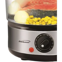Cookers Brentwood Appliances 20-Cup Silver 2-Tier Food Steamer -BergHOFF Shop silver brentwood appliances rice cookers ts 1005 44 1000