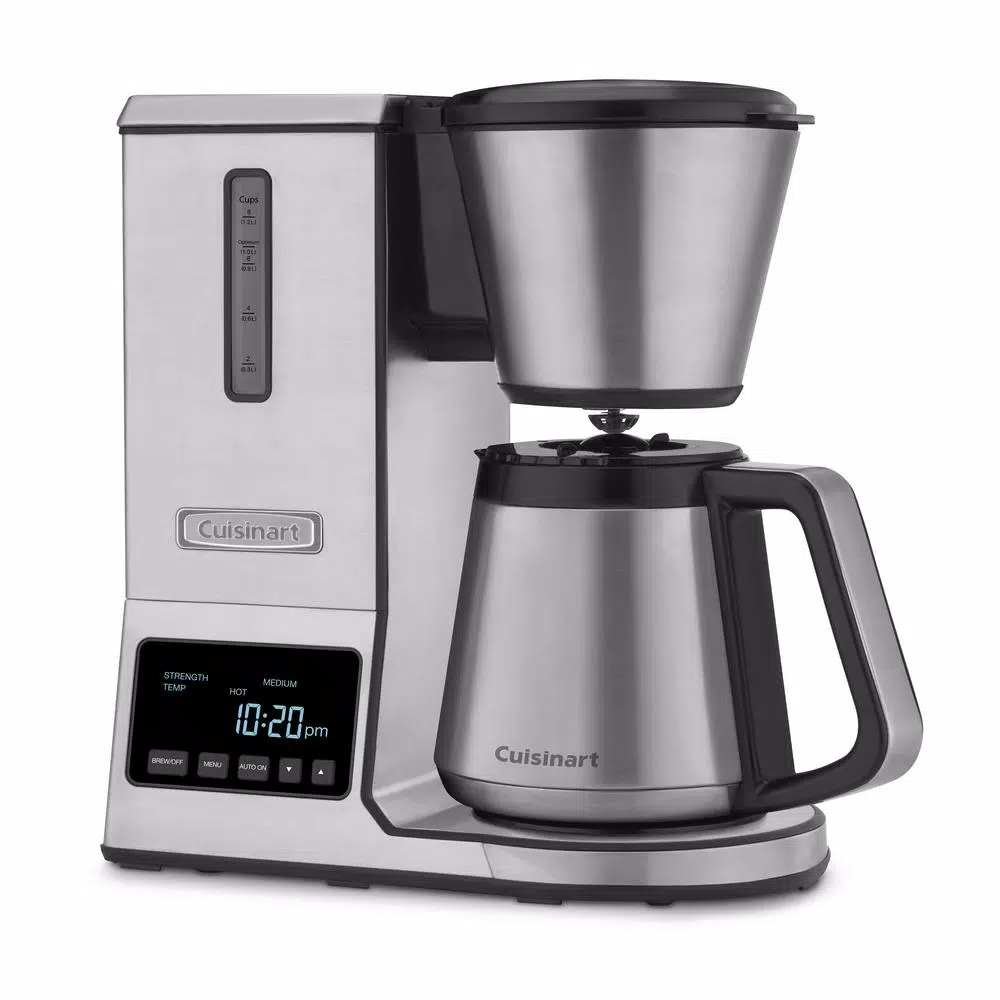 Coffee Makers Cuisinart PurePrecision 8-Cup Programmable Silver Drip Coffee Maker 2 Coffee Makers Cuisinart PurePrecision 8-Cup Programmable Silver Drip Coffee Maker - Image 2