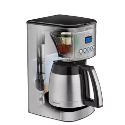 Coffee Makers Cuisinart 12-Cup Programmable Silver Coffee Maker With Built-In Timer -BergHOFF Shop silver cuisinart drip coffee makers dcc 3400p1 40 1000