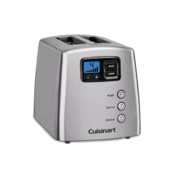 Toasters Cuisinart Touch To Toast 2-Slice Silver Wide Slot Toaster With Crumb Tray -BergHOFF Shop silver cuisinart pop up toasters cpt 420p1 4f 1000