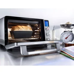Toasters DeLonghi Livenza 2000 W 2-Slice Stainless Steel Convection Toaster Oven With Broiler -BergHOFF Shop silver delonghi toaster ovens eo241250m 31 1000