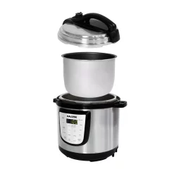 Cookers KALORIK 6 Qt. Stainless Steel Digital Electric Pressure Cooker -BergHOFF Shop silver kalorik multi cookers epck 47464 ss 4f 1000