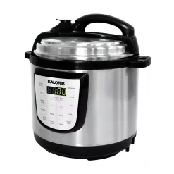 Cookers KALORIK 6 Qt. Stainless Steel Digital Electric Pressure Cooker -BergHOFF Shop silver kalorik multi cookers epck 47464 ss c3 1000
