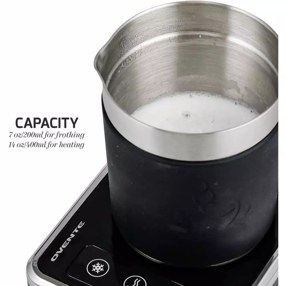 Coffee Makers Ovente 7 Oz. Stainless Steel Silver Coffee And Milk Frother With Induction Base 4 Coffee Makers Ovente 7 Oz. Stainless Steel Silver Coffee And Milk Frother With Induction Base - Image 4