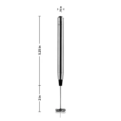 Coffee Makers Ovente Electric Stainless Steel Milk Frother Coffee, Hand Held, Silver (FRS1010S) -BergHOFF Shop silver ovente milk frothers frs1010s 44 1000