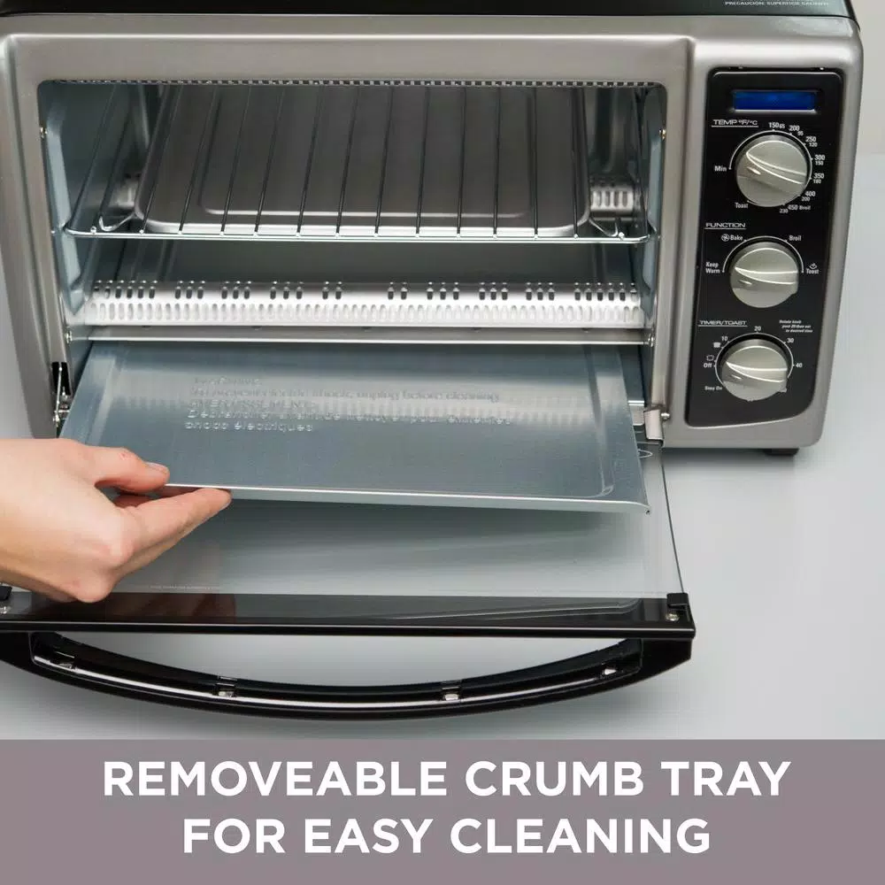 Toasters BLACK+DECKER 1500 W 6-Slice Stainless Steel Toaster Oven With Built-In Timer 6 Toasters BLACK+DECKER 1500 W 6-Slice Stainless Steel Toaster Oven With Built-In Timer - Image 6