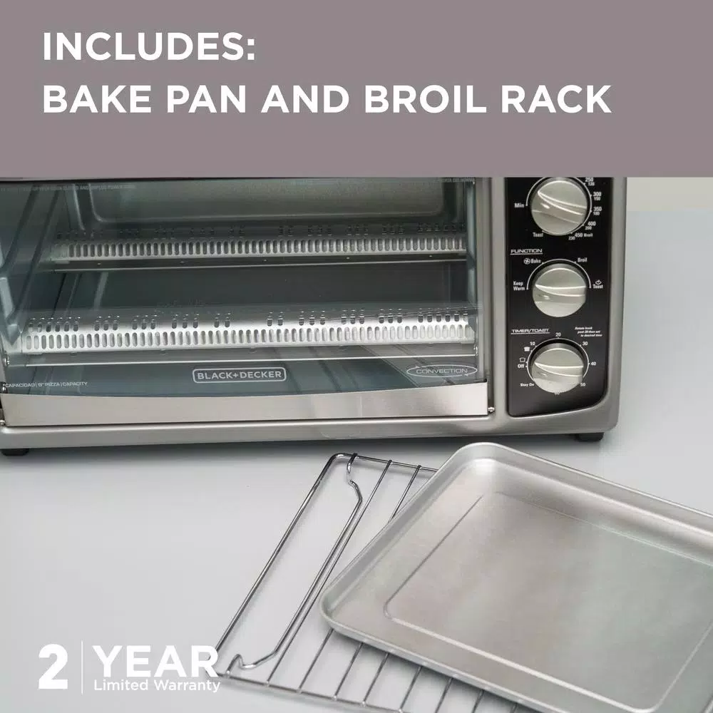 Toasters BLACK+DECKER 1500 W 6-Slice Stainless Steel Toaster Oven With Built-In Timer 4 Toasters BLACK+DECKER 1500 W 6-Slice Stainless Steel Toaster Oven With Built-In Timer - Image 4