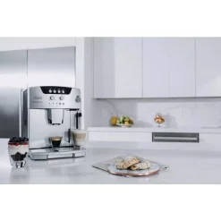 Coffee Makers DeLonghi Magnifica Fully Automatic Stainless Steel Espresso Machine With Manual Cappuccino Maker System -BergHOFF Shop silver stainless steel delonghi espresso machines esam04110s 76 1000